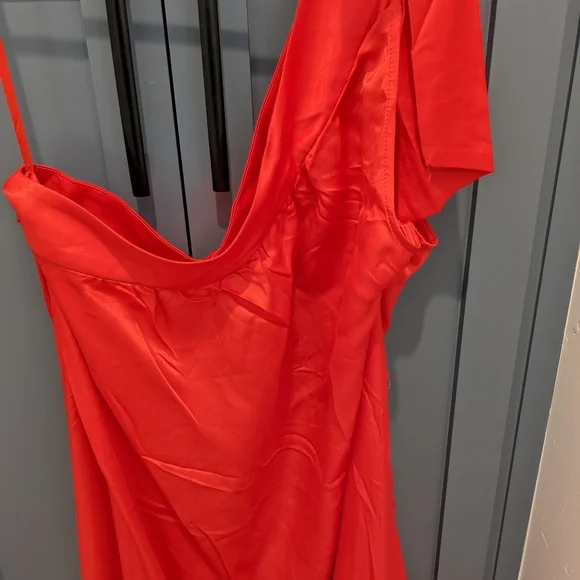 Free People Satin 1 shoulder dress - Picture 4 of 4